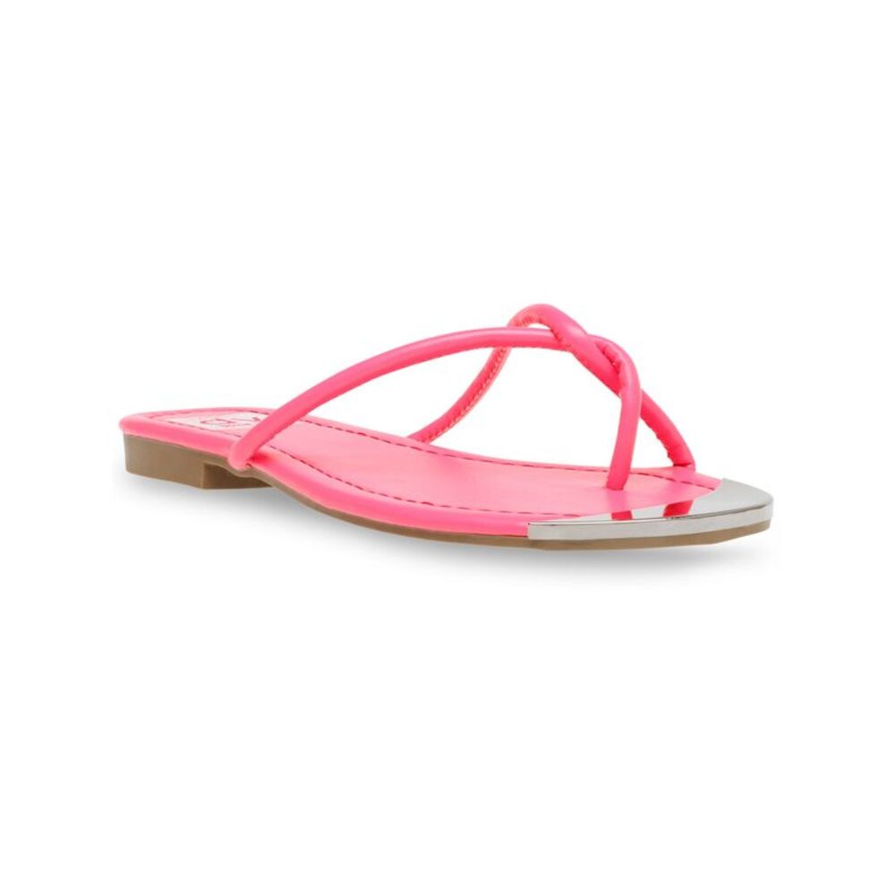 DOLCE VITA Womens Pink Toe Cap Penni Block Heel Slip On Flip Flop Sandal 6.5 M